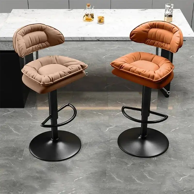 

Ergonomic Modern Bar Chair Design Nordic Adjustable Height Trendy Bar Chair Luxury Beauty Taburete Living Room Furniture