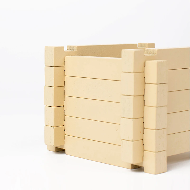 Mortise and Tenon Building Blocks Baby Wooden Building Block Colored Creative Educational Toys Stacking Game Wooden Toys