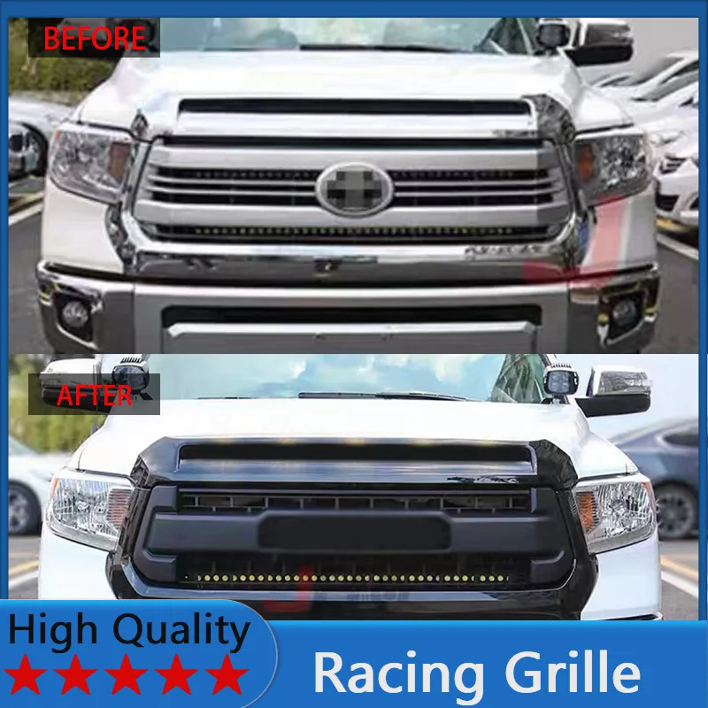

For Toyota Tundra 2014-2021 Racing Grille Front Bumper Grill Body Kit Accessories - T-R-D Style
