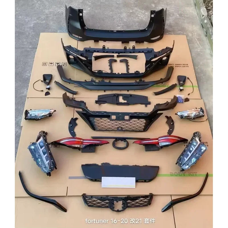 

Factory Hot Selling Car Parts Car Exterior Accessories Front Facelift Body Kit Front Bumper Kit for Fortuner 2015-2020 Upgr to 2