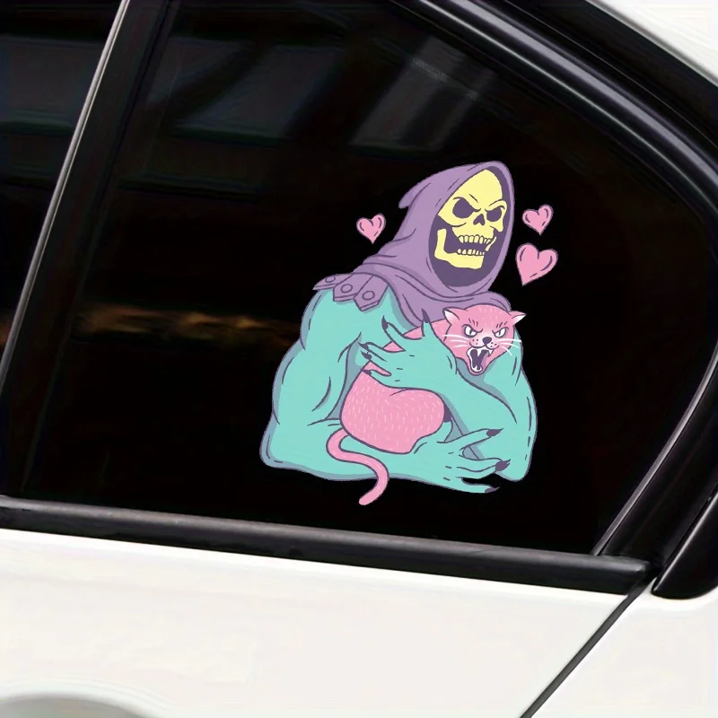 Skeletor\'s Cat, Vector Decal Sticker - Sticker Graphic - For Auto, Wall, Laptop, Cell, Truck, Windows