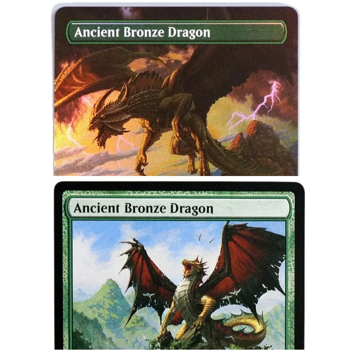 

(Ancient Bronze Dragon) Holo / Foil TCG Magical Proxy Cards Quality Proxy Gathering Board Playing Game Trading Cards Proxy