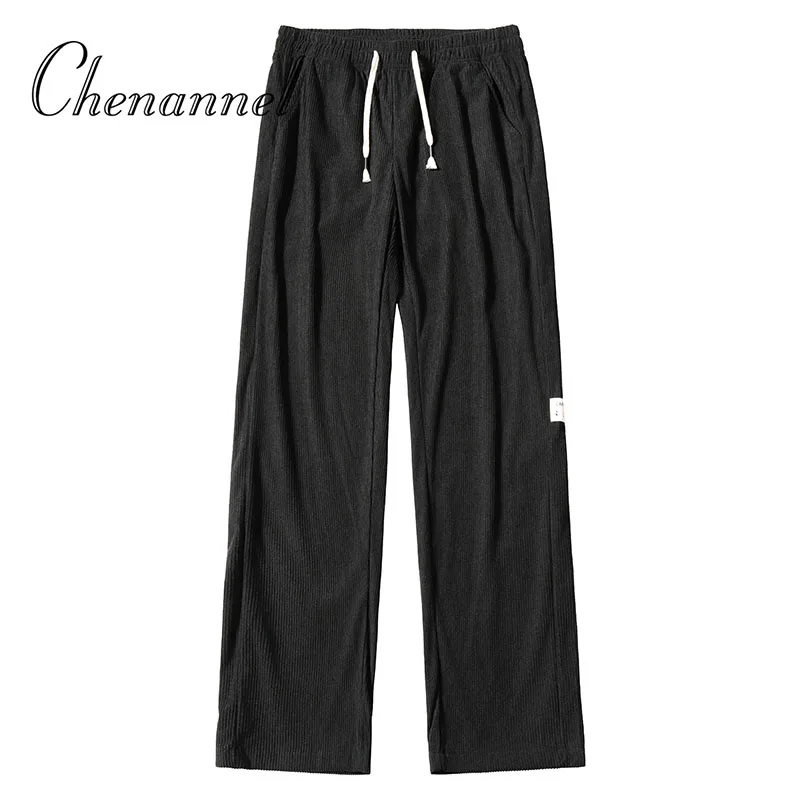 Pantalons décontractés pour hommes, pantalons sportifs polyvalents à jambes droites et amples, printemps-automne