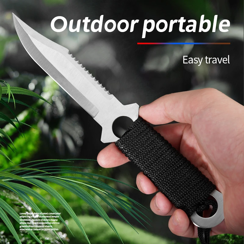 EDC Outdoor Tactical Survival Knife, pocket pocket knife camping hunting knife, sharp cutting knife