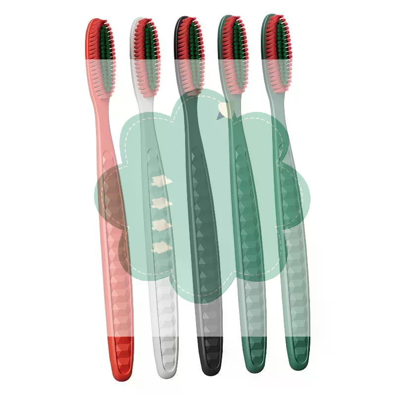 5 Pack Soft Bristle Manual Toothbrushes Non Slip Handle Deep Cleaning For Daily Oral Care Family Use
