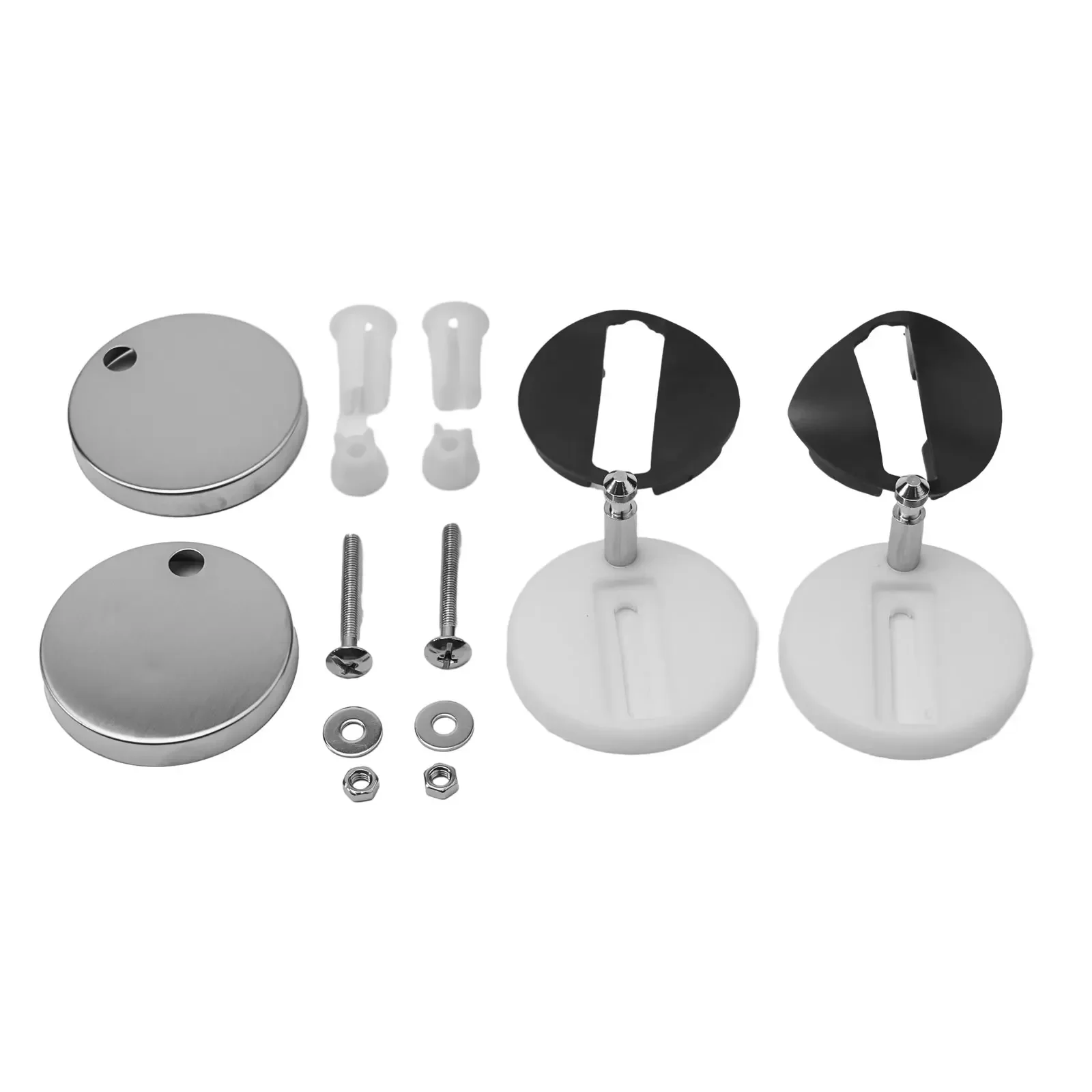 변기 뚜껑 힌지 범용 스테인리스 스틸 나사 변기 액세서리, 고정 볼트, 45mm, 55mm, 60mm, 실버 욕실 부품, 2 개