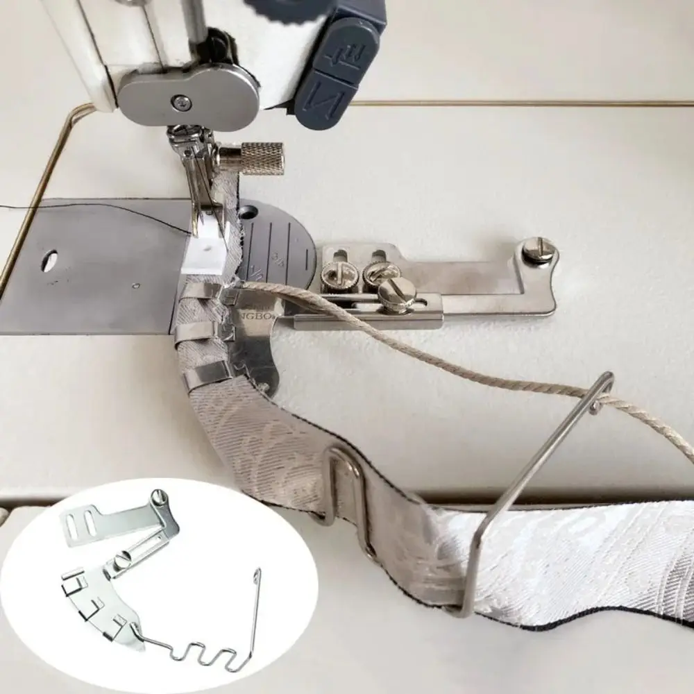 Nuevo Pie de máquina de coser de Metal, accesorios de costura DIY, guía para acolchar, guía de costura, prensatelas ajustable para el hogar