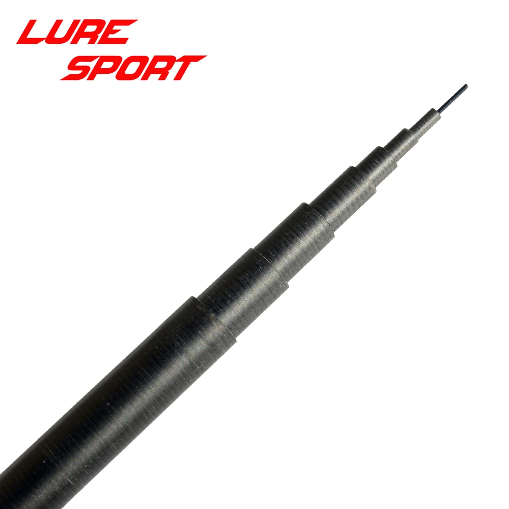 LureSport 무광 1.8m 6 섹션 2.1m 7 섹션 2.7m 8 섹션 탄소 솔리드 팁, 여행 블랭크 로드 빌딩 부품 DIY, 2 세트
