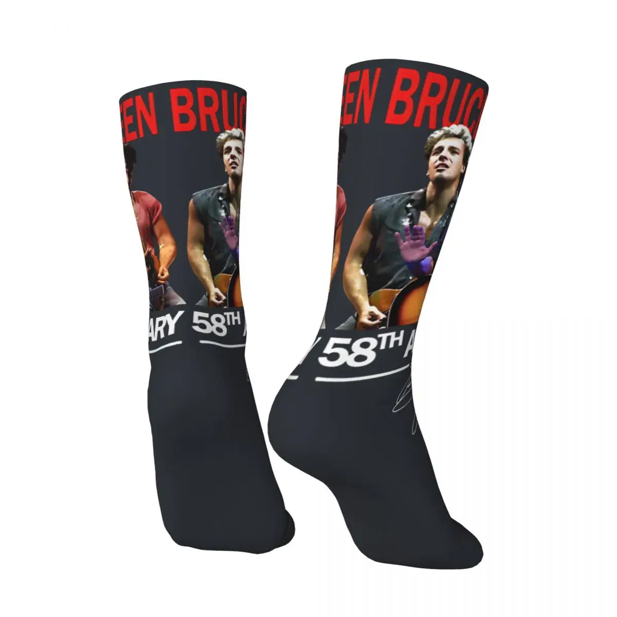 Retro Official 58Th Anniversary 1964 2022 Men's compression Socks Unisex Bruce Springsteen Harajuku Seamless Crew Sock