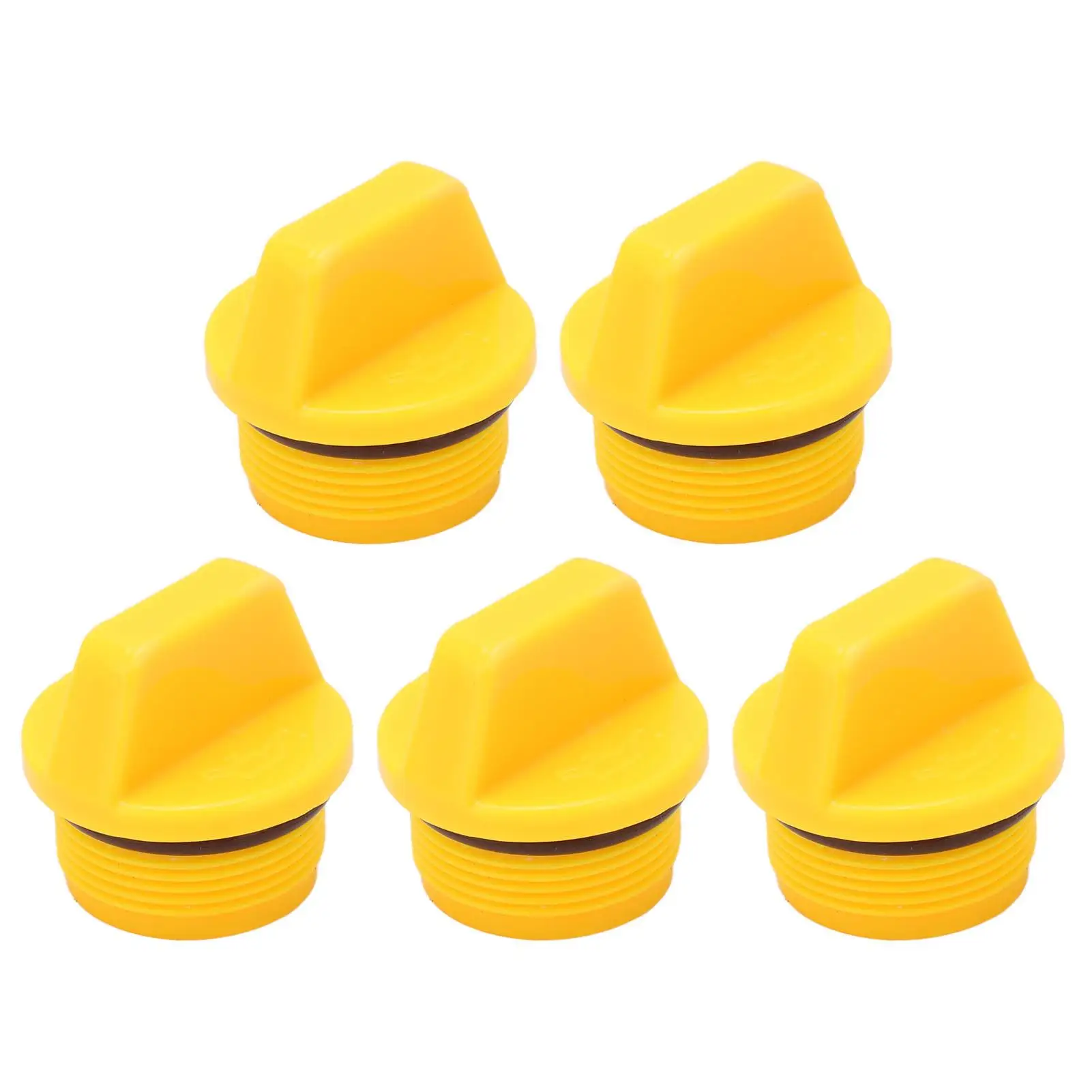 Universal Yellow Oil Filler Cap - Lightweight ABS, Wear-Resistant for 4-Stroke Outboard Motors