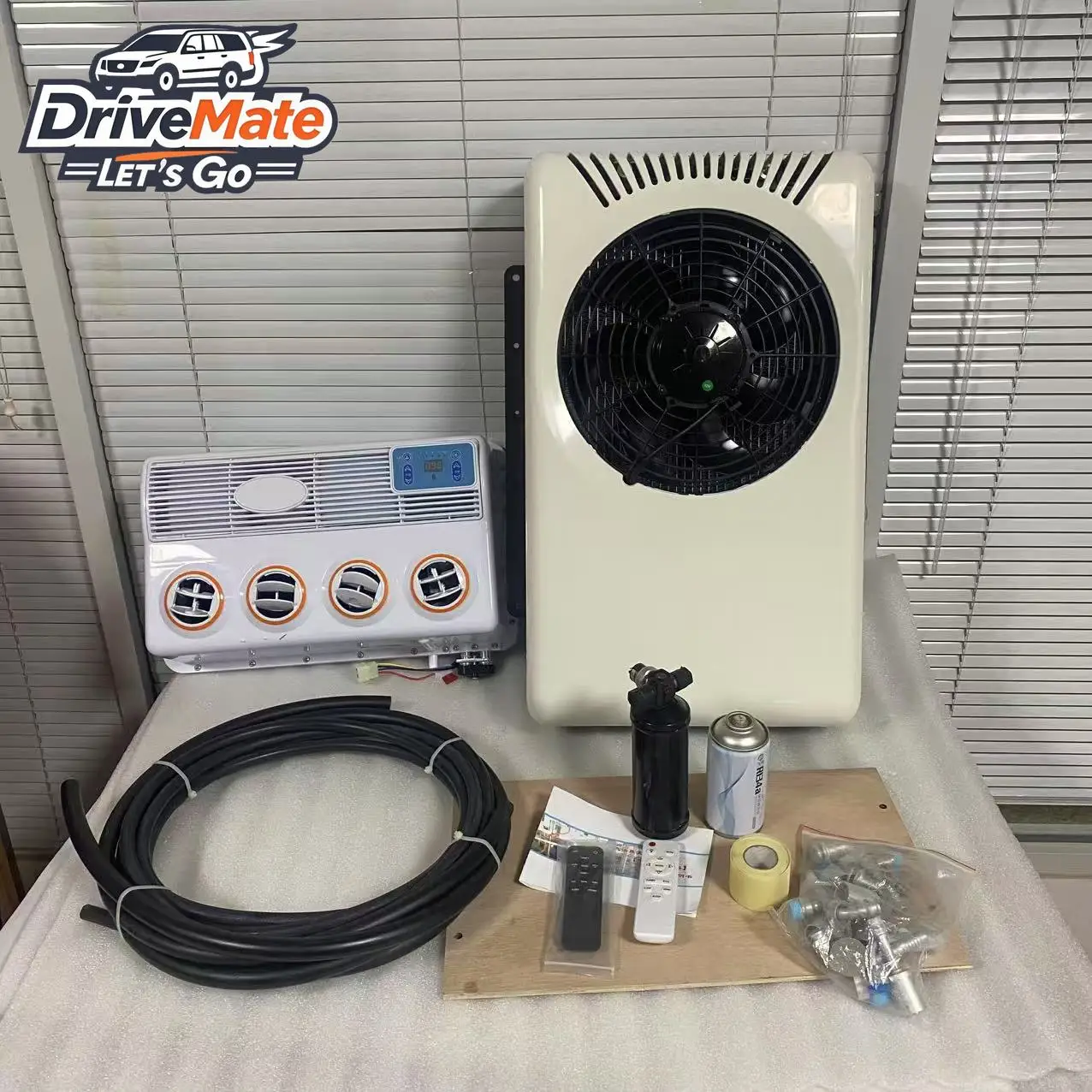 

R134a Energy-Saving 12V/24V Car Parking Air Conditioner System Silent Split Compressor Mini AC Internal External Fans Cooler