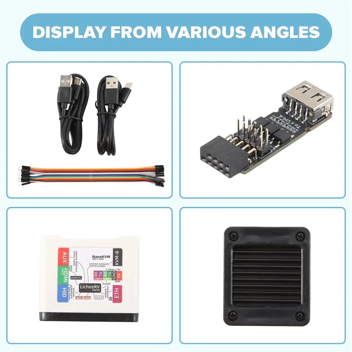 A43M For Sipeed NanoKVM IP-KVM Remote Operation & Maintenance Server Mini PiKVM for Raspberry Pi