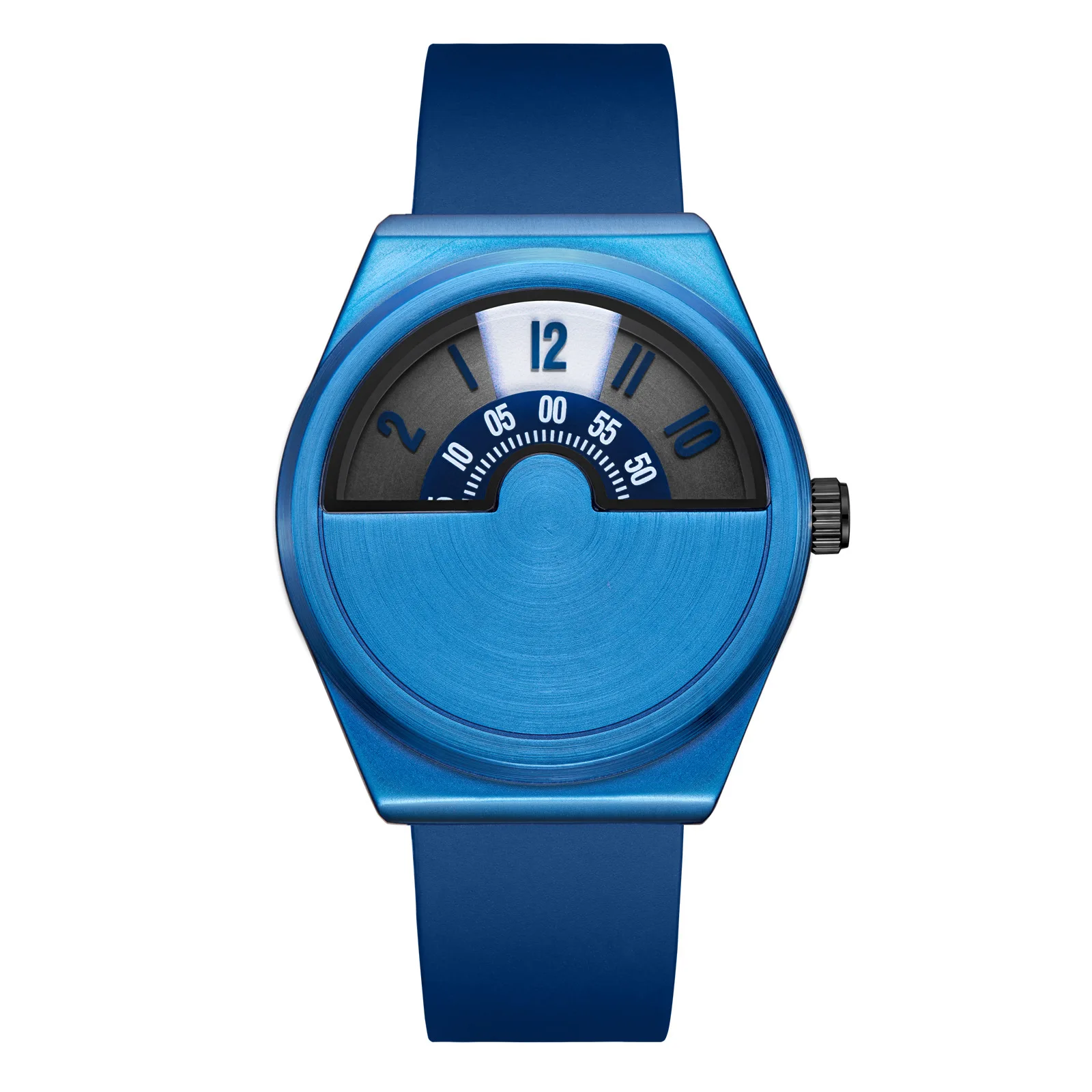 Trendy Men Quartz Watch Korean Style Student Wristwatch Minimalist Fashion Casual Tech Style Watch for Daily Use