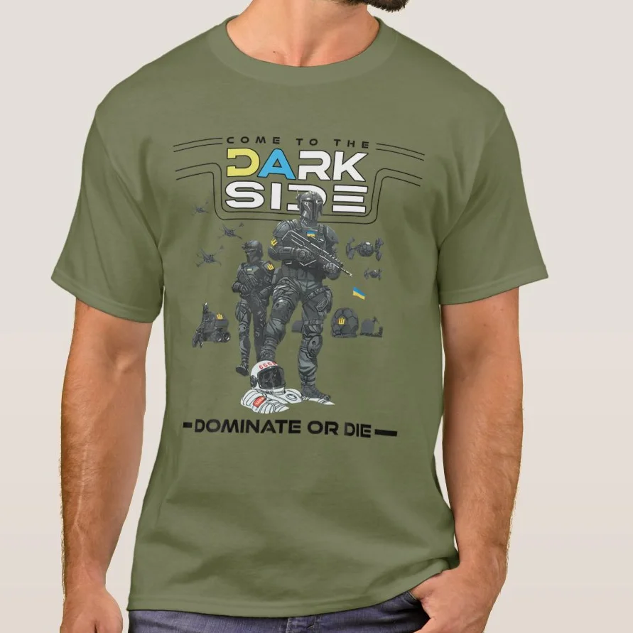 Come To The Dark Side.  Patriotic  Bounty Hunter T Shirt. 100% Cotton Short Sleeve O-Neck T-shirt Casual Mens Top