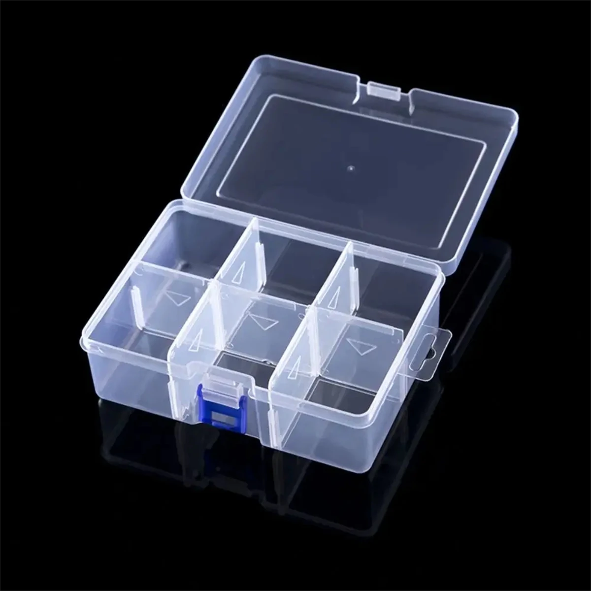 

Plastic Transparent Storage Box Square and Rectangle Jewelry Beads Container 6/12 Grids Water Connector Sealing Rings Organizer
