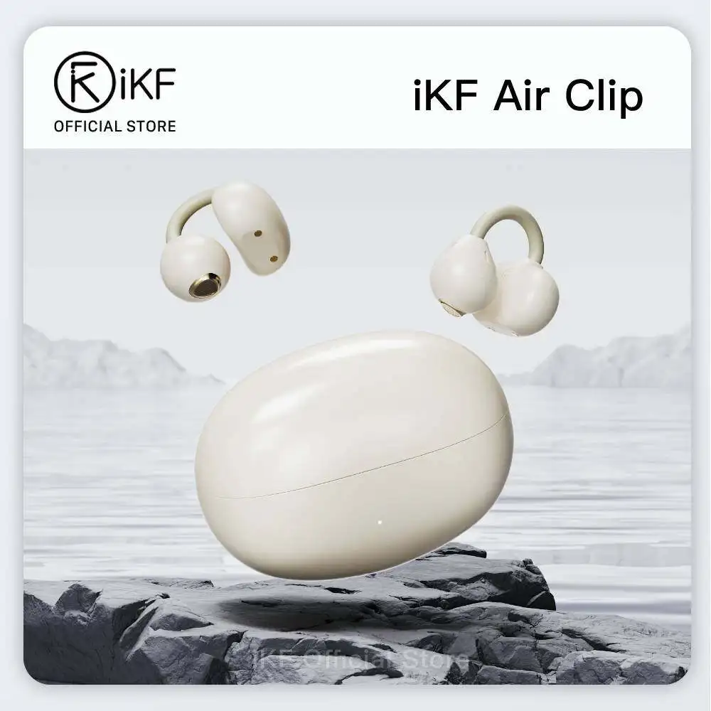 

iKF Air Clip Wireless Earbuds Open-Ear Air Conduction Earphones Sports Ear Clips