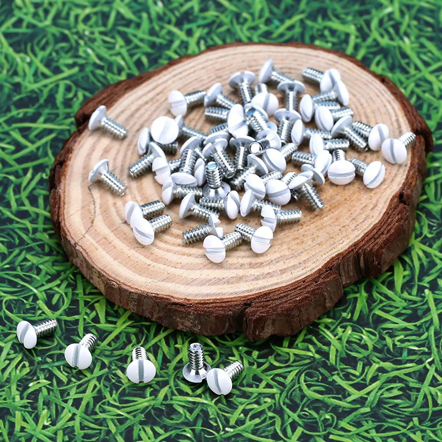 A59Z-240 szt. Śruby do płytek ściennych, białe, gwint 6-32, długość 3/8 cala, śruby do osłon gniazd, śruby do płytek ściennych, śruby elektryczne