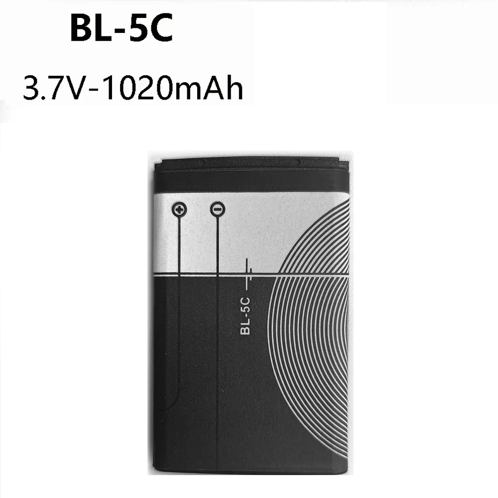 BL5C BL-5C 3.7V Lithium Polymer Phone Battery For Radio Nokia 1100 1110 1200 1208 1280 2600 2700 3100 3110 5130 6230 1600