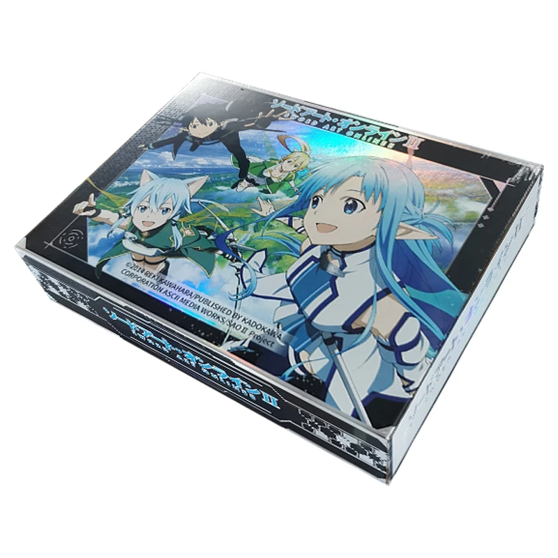 

Special Offer SAO Sword Art Online Kirigaya Kazuto Yuuki Asuna Leafa Rare Collection Cards Child Kids Birthday Gift Game Toys