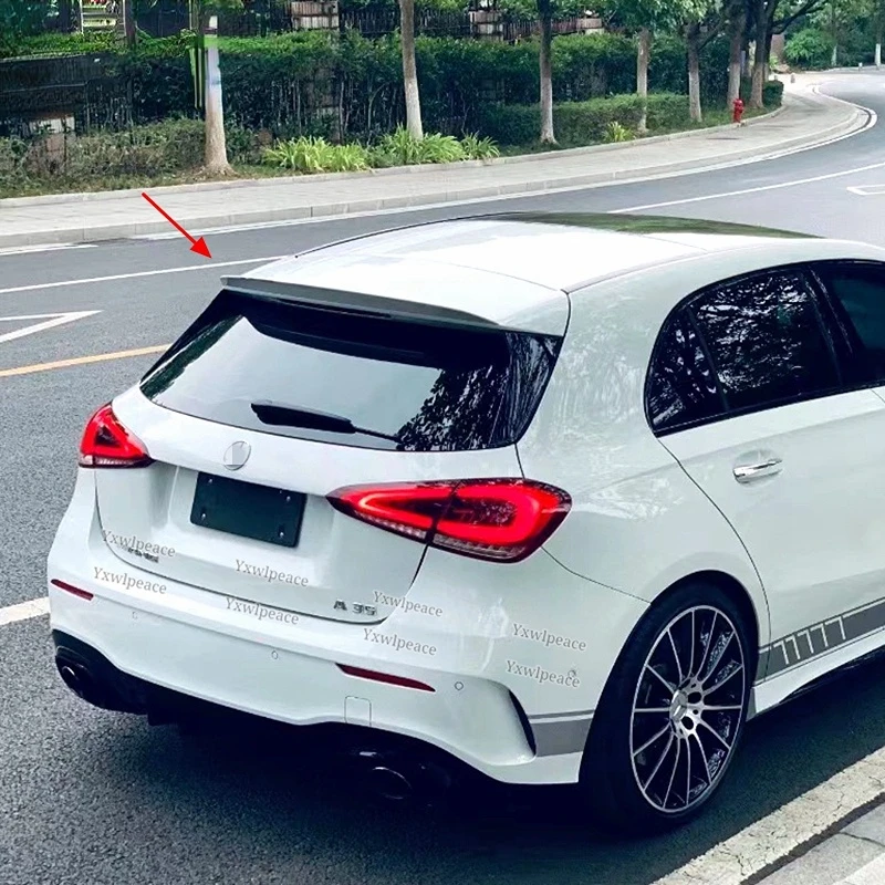 For Mercedes Benz A Class W177 Roof Spoiler 2019 2020 2021 A180 A160 A200 A220 A250 A45 A35 Hatchback ABS Rear Trunk Lip Wing