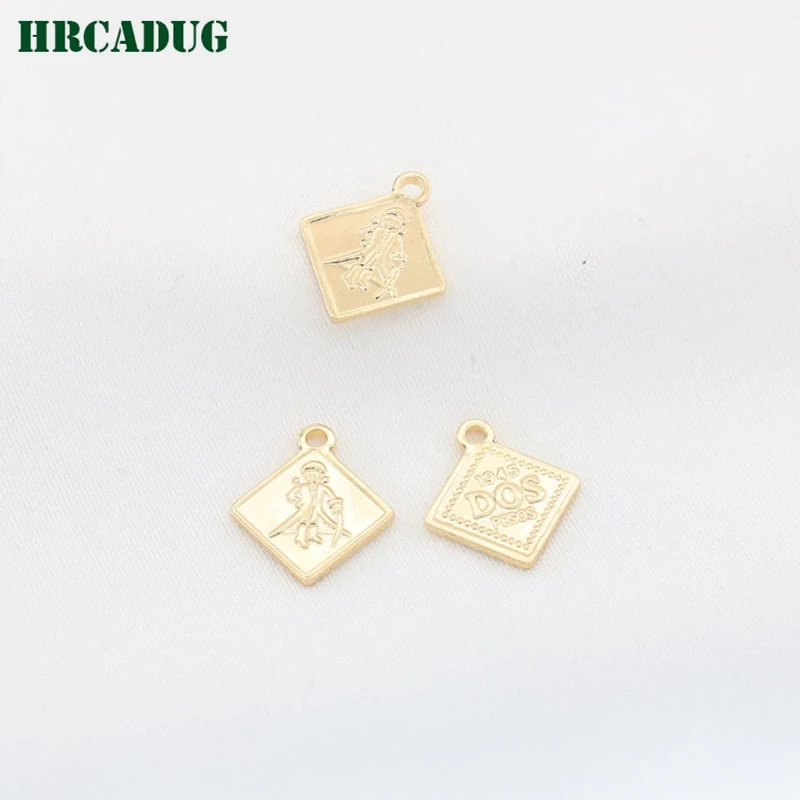 3Pcs/lot Butterfly Pendant 14K Gold Plated Flower Pendants For Necklaces Bracelets DIY Jewelry Making Supplies Small Pendants
