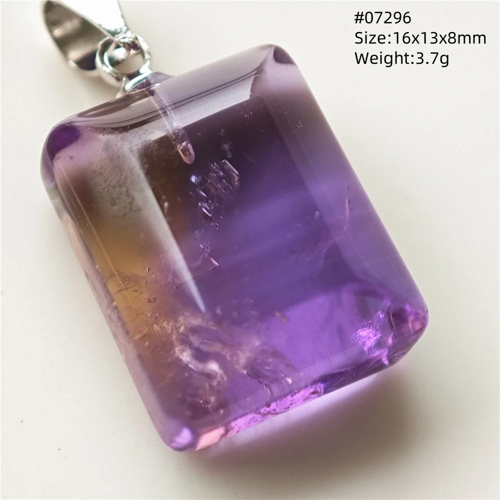 

Natural Purple Ametrine Quartz Pendant 28.1/18/8.6mm Water Drop Amethyst Citrine Jewelry Women Men Necklace Brazil AAAAAA