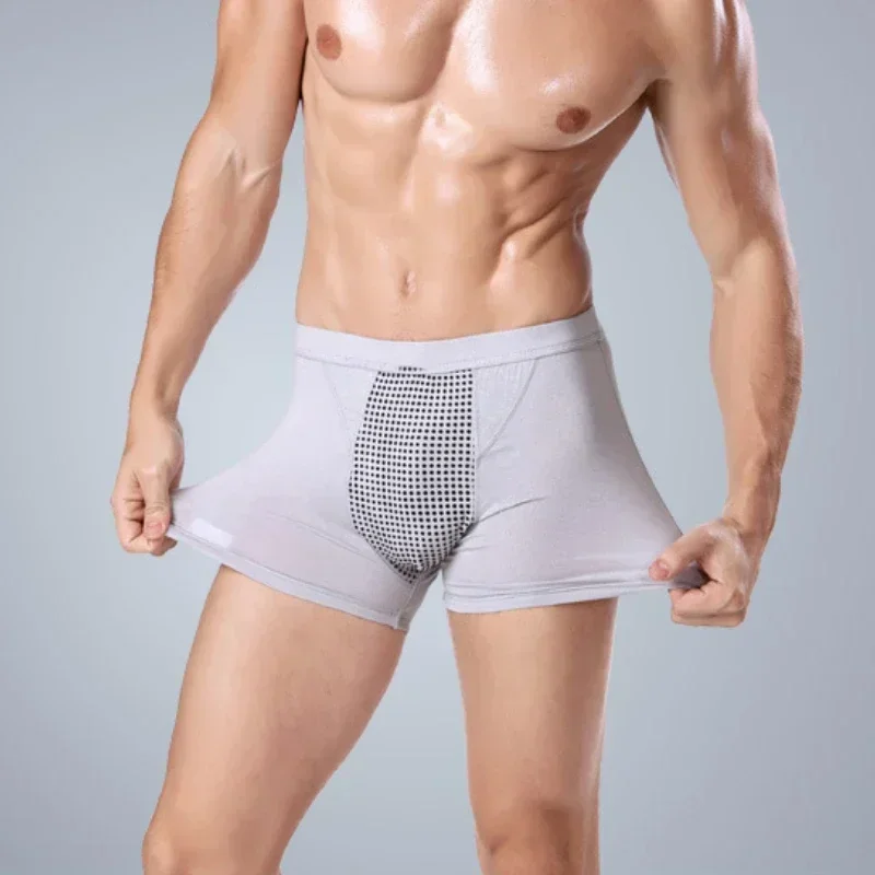 Men's Physiological Underwear Men Enlargement Underpants Health Boxer Shorts Tourmaline Prostate Magnetic Therapy