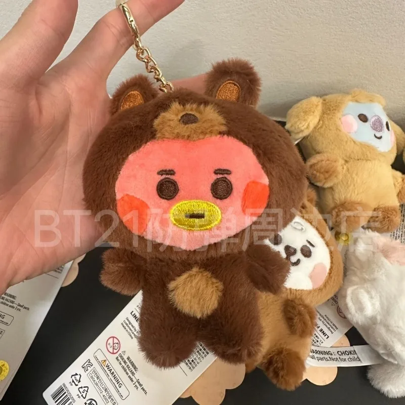 جديد BT21s الحيوان سلسلة هزو Chimmy ألعاب من نسيج مخملي المفاتيح زوجين الكرتون كويا كوكي تاتا دمية حقيبة قلادة حلية هدية للأطفال