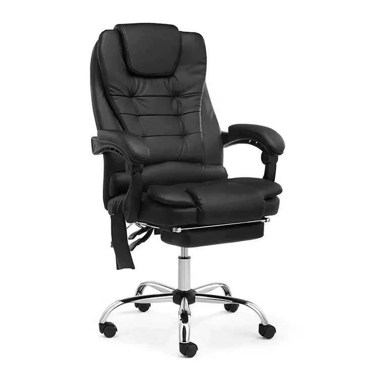 YYHCSoft PU Leather Ergonomic Office Gaming Chair with Cushioned Seat Adjustable Height Reclining Function High Back Support