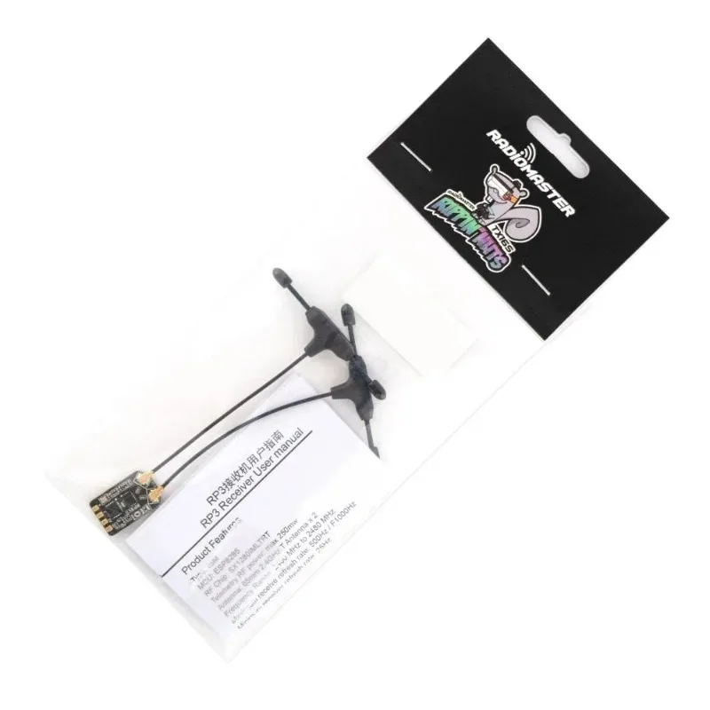 RadioMaster RP3 ELRS 2.4GHz Nano Receiver Antenna Diversity TCXO 500Hz F1000Hz WiFi Firmware CRSF For Long Range FPV Drone Boxer view 5