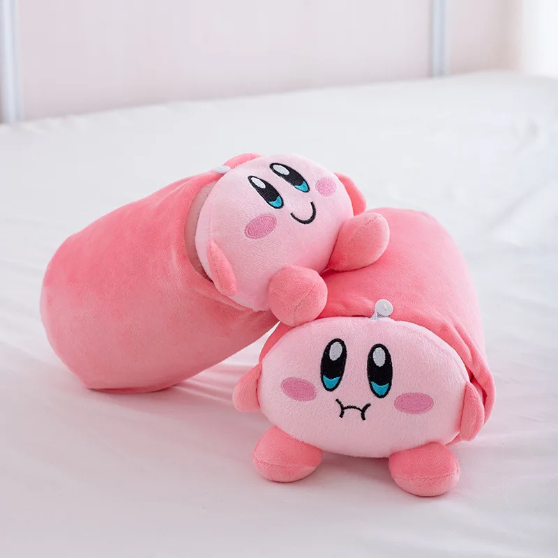 Manta Kirby Kawaii de terciopelo Coral, manta gruesa, manta para aire acondicionado, colcha para siesta en la oficina, regalo sorpresa para niñas