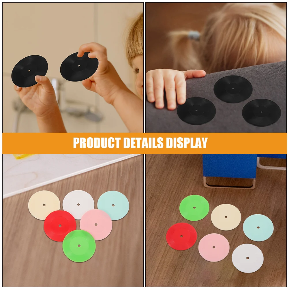 12 pièces Mini modèle d'enregistrement accessoires miniatures maison de poupée vinyle faux vinyles en plastique