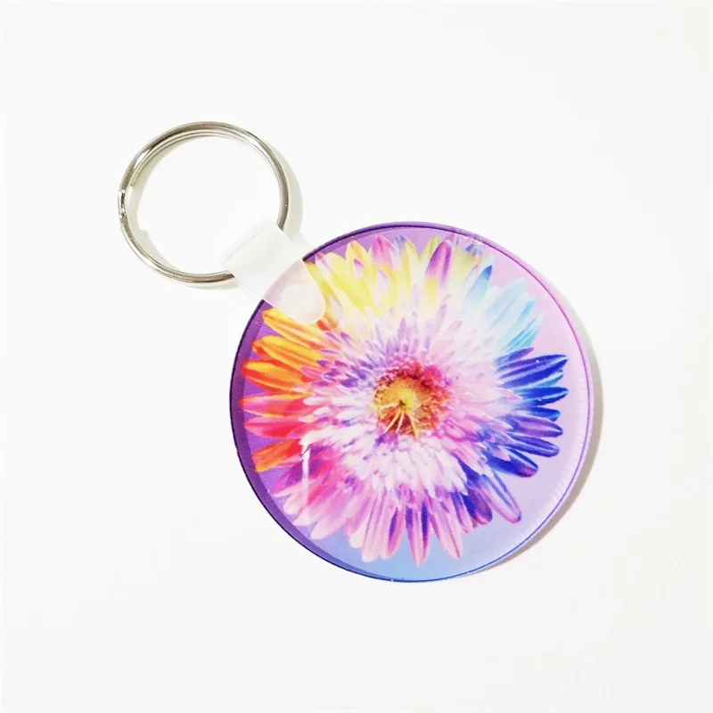 10pcs  Acrylic Keychains Blank Sublimation Keychain Blanks&Jump Rings for DIY Craft Christmas Birthday Gifts