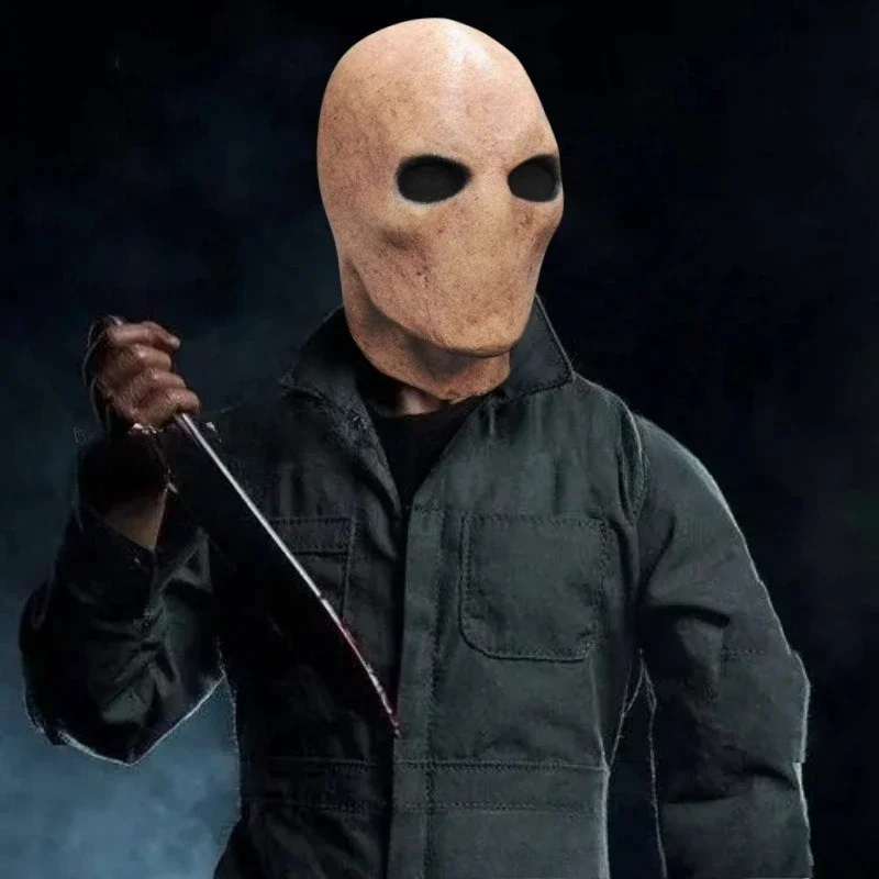 Halloween Smiley Alien Mask Faceless Male Hood Holiday Party Prom Spoof Props Devil Mask