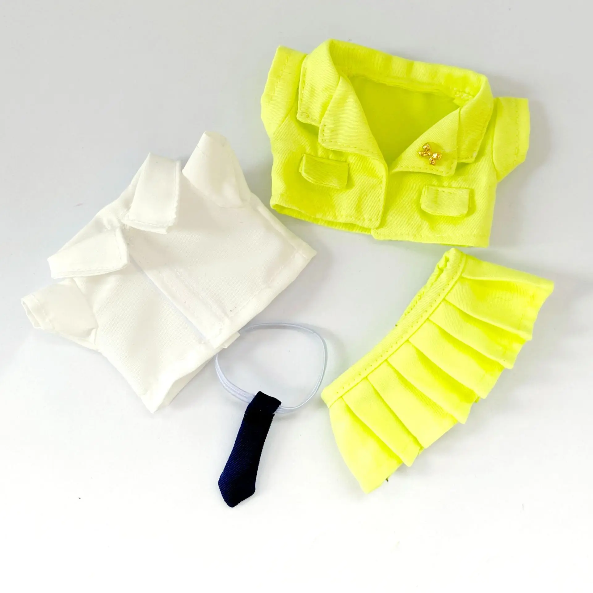 

1 комплект, 15/17 см, одежда для куклы Labubu, школьная форма, аксессуары для кукол, практические способности, детские подарочные игрушки