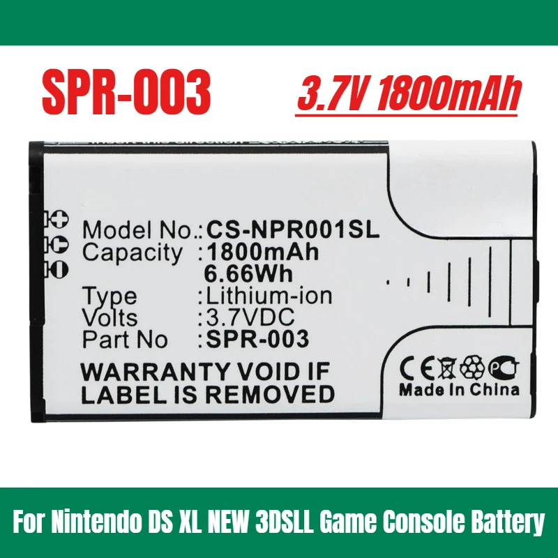 

3.7V 1800mAh for Nintendo DS XL NEW 3DSLL Game Console Battery SPR-003 001