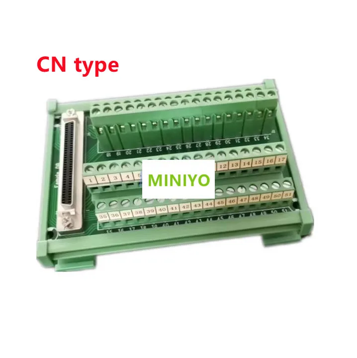 

SCSI68 68-pin SCSI68F-DB-C CN Type Female Connector Breakout Board Terminal Module For PLC/DIN Rail Installation