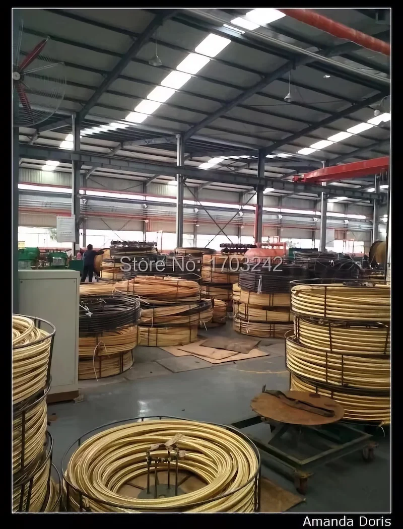 100 متر DN6 1/4 بوصة R1 خرطوم مطاطي هيدروليكي مضفر بسلك فولاذي واحد