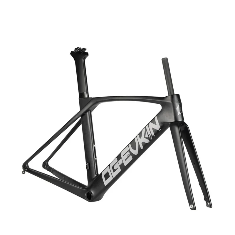 

Og-Evkin CF026-D Aero Road Bike Carbon Frame Internal Cable Thru Axle 12*142 BB86 700C Straight Tube Disc Brake