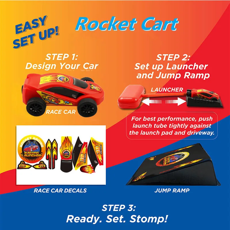 Creative Pedal Catapult Car Launching Air Power Parent-child Outdoor Competitive Racing Children Sports Toys