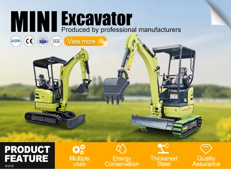 Mini-Bagger für Landwirtschaft, Hydraulisch, 1,5 Tonnen, 1,8 Tonnen, 2 Tonnen, mit Kabine, EPA EURO 5 Standard, Maßgefertigter Kleinbagger zum Verkauf – Detail 2