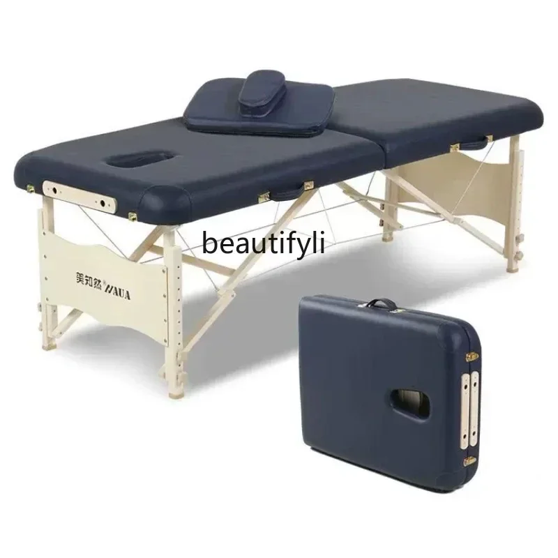 

Folding Massage Bed Physiotherapy Bed Portable Moxibustion Beauty Physiotherapy Bed