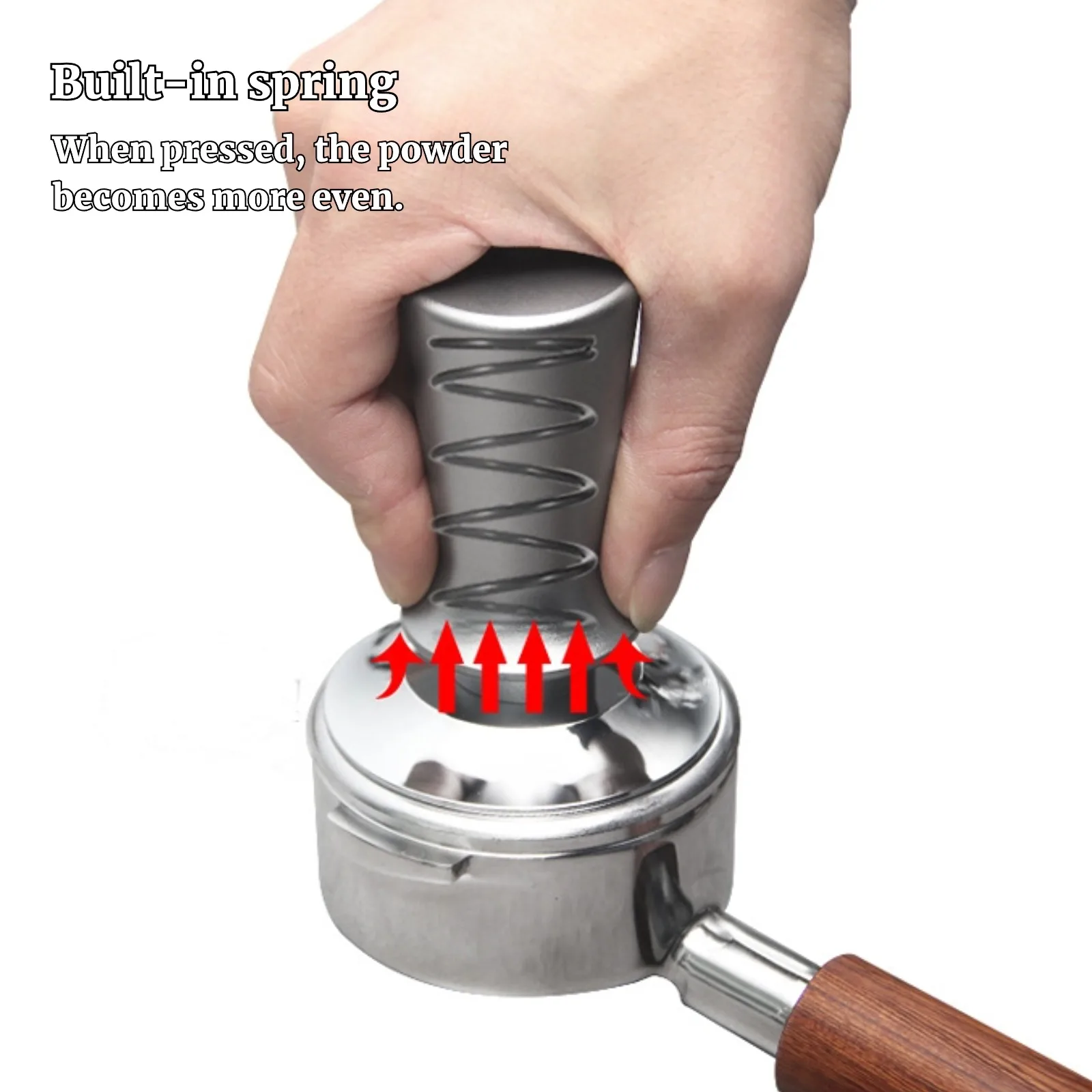 58mm 53mm 54mm 51mm Espresso Tamper Barista Coffee Tamper with Calibrated Spring Loaded Stainless Steel Tampers