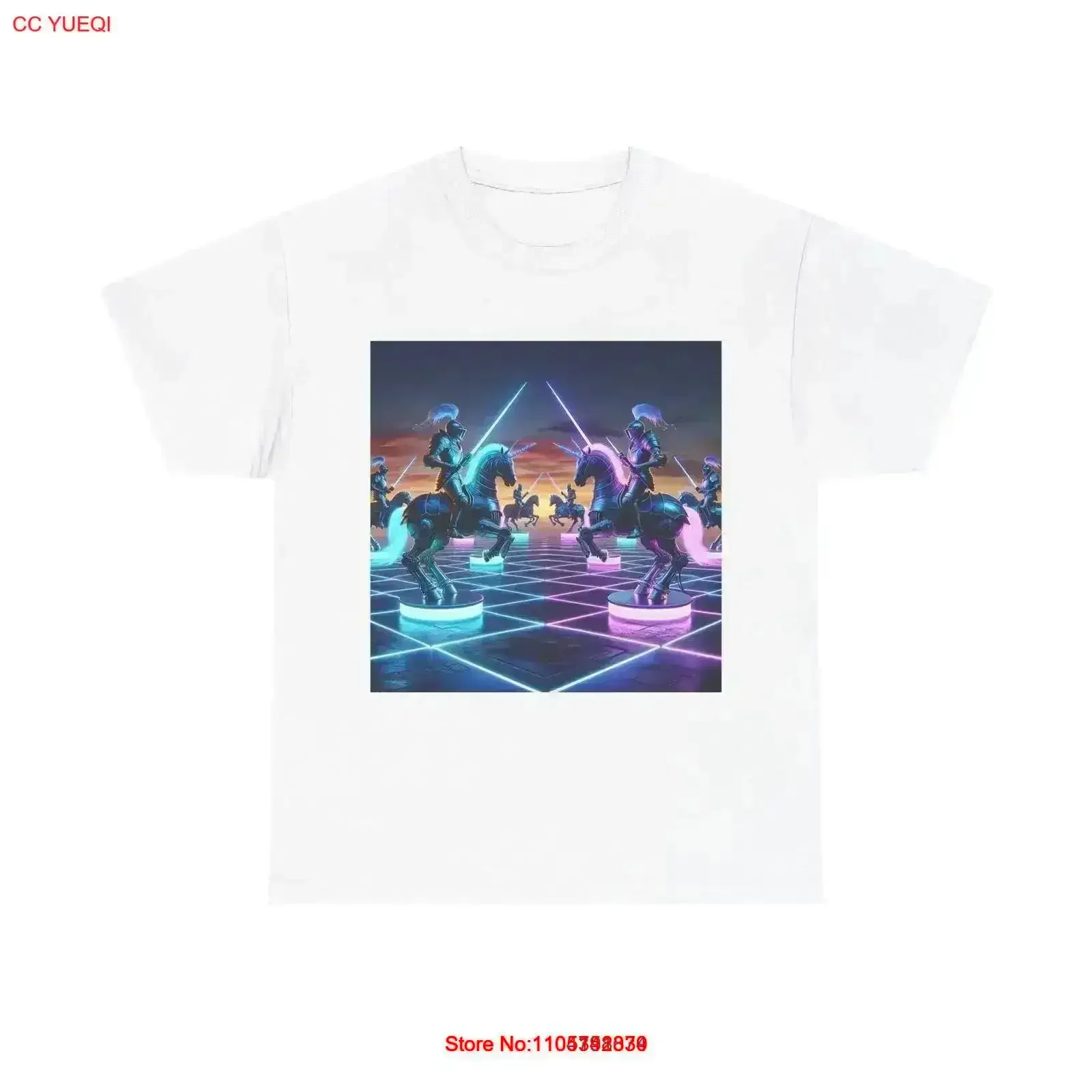 T-Shirt für Erwachsene, Neon Knights of the Glow Table, Vintage, gewaschen, dehnbar, Streetwear, bequem, lässig, stilvoll, Vintage, gewaschen