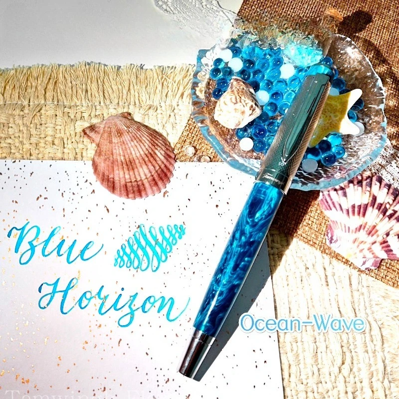 2026 Tamwin New Fountain Pen Super Elastic EF Tip Colorful Resin English Writing 0.5MM Flexible Nib Collectible Pen Anniversary