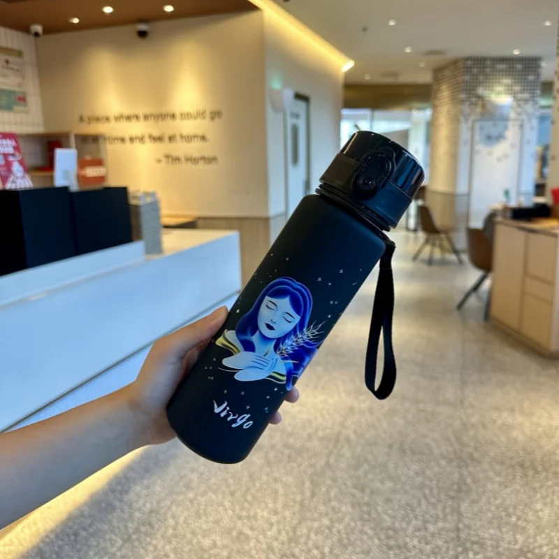 3D Printed Water Cup with 12 Zodiac Signs Patterns – 650ML Vivid Color, Fade-Resistant, Cool & Stylish, Durable,Gifting