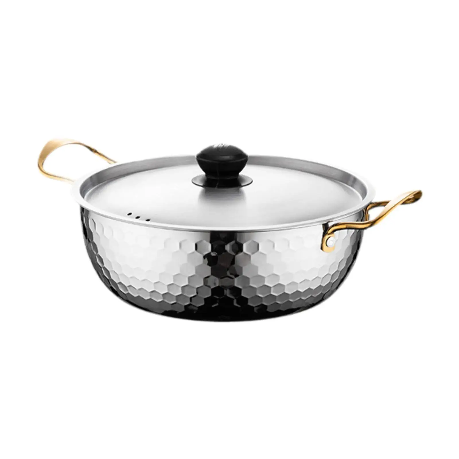 Korean Ramen Cooking Pot Multifunction Fast Heating Kimchi Soup Pot for Backyard Parties Dinner Parties Hiking Camping Stew