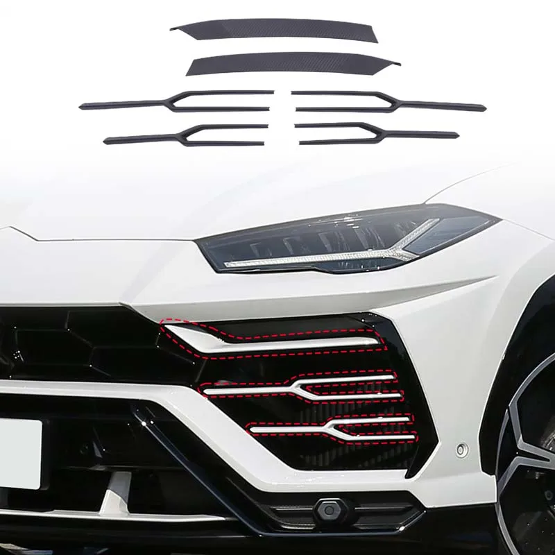 Für Lamborghini URUS 2018-2021 Echte Carbon-Faser Auto Nebelscheinwerfer-Verkleidung Frontstoßstangen-Gitter-Verkleidung Auto-Zubehör