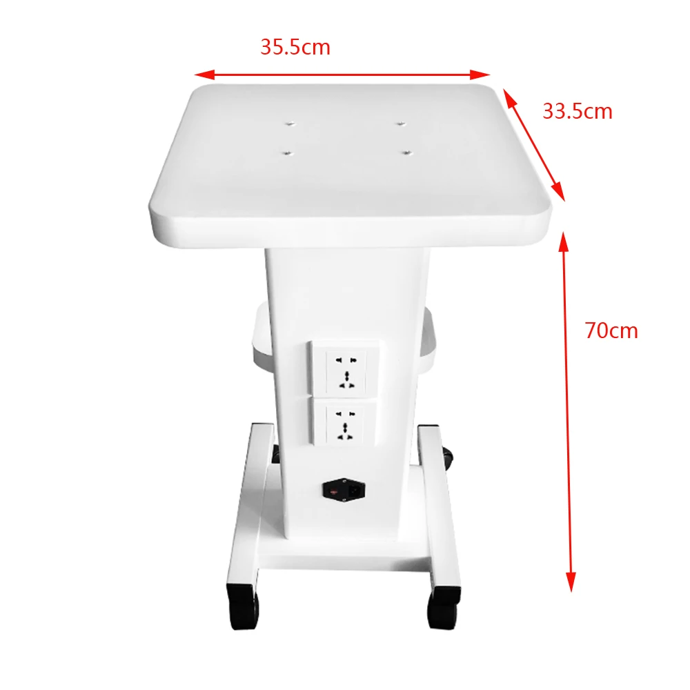 Beauty Salon Rolling Stand Trolley Center Use Cart for Cavitation Machine Cart Home & Salon Use with Wheels Plug