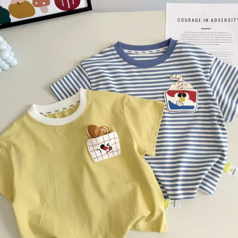 

Cute Cartoon Children Short Sleeved T-shirt for Summer Babies Girl Clothes Boys Clothes Children Clothing Ropa De Niña Футболка